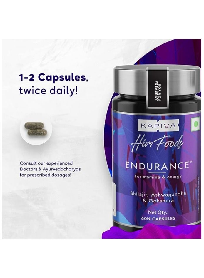 Endurance Capsules For Energy, 60 Capsules, Pack Of 2