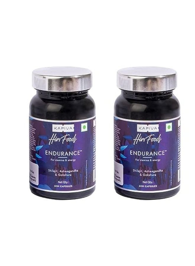 Endurance Capsules For Energy, 60 Capsules, Pack Of 2