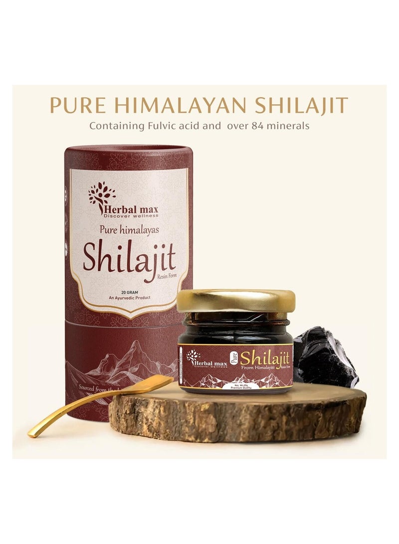 Herbal Max Discover Wellness pure Himalayan Shilajit 20 gm