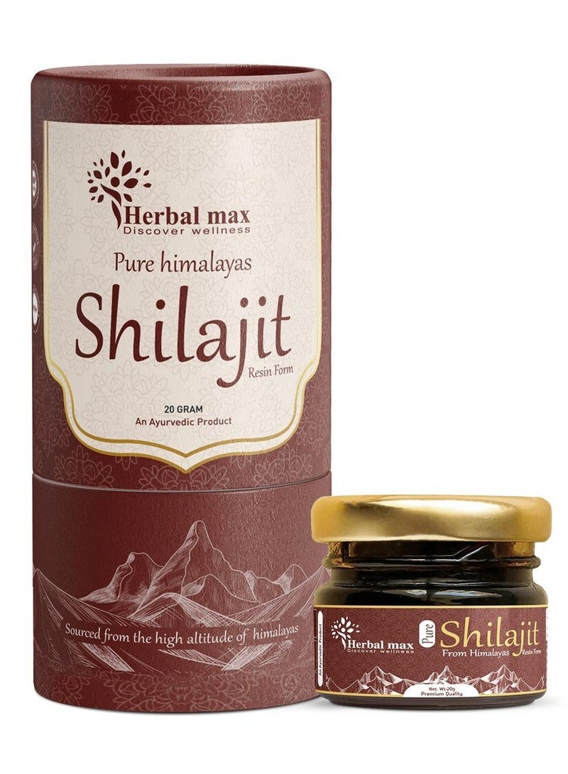 Herbal Max Discover Wellness pure Himalayan Shilajit 20 gm