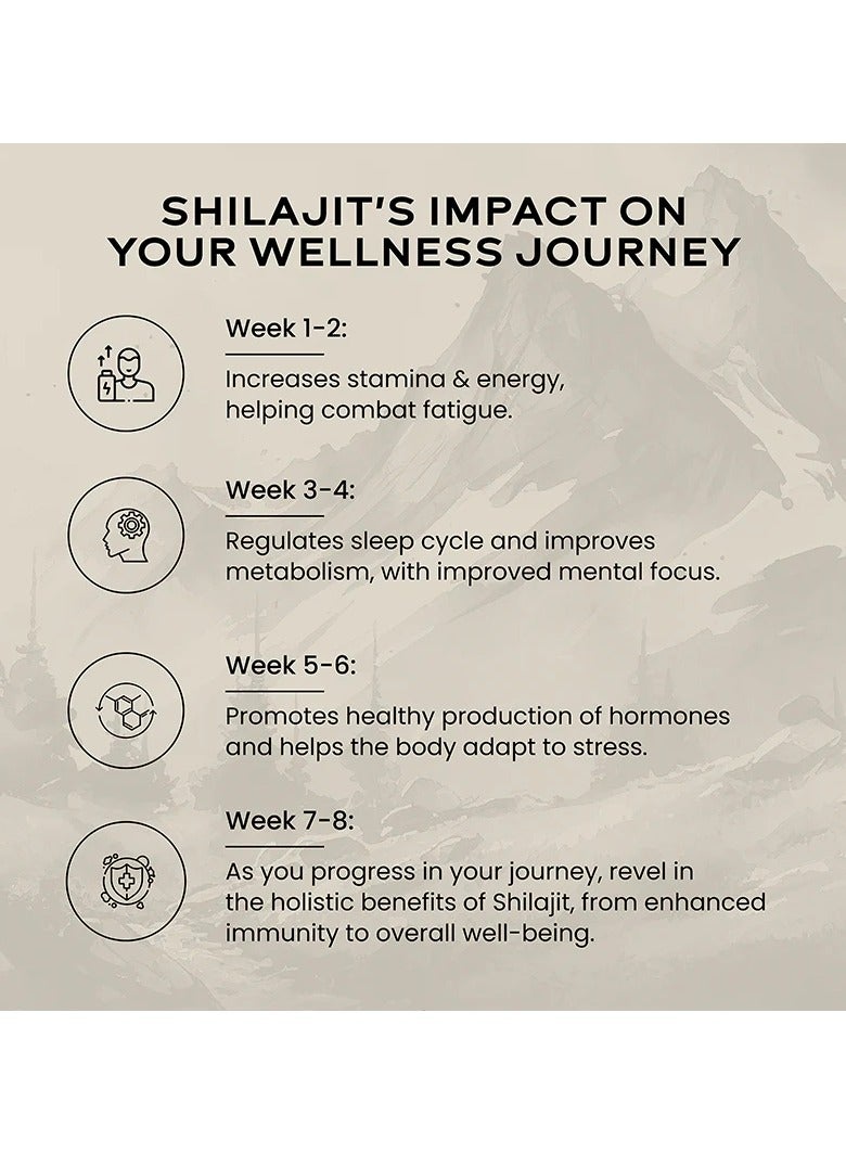 Shilajit Himalayan Gold Pure Resin With Ashwagandha Safed Moseli And Swarna Bhasma 24K Gold Leaf 20 Grams