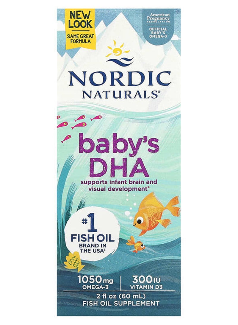 Nordic Naturals, Baby's DHA, 2 fl oz (60 ml)