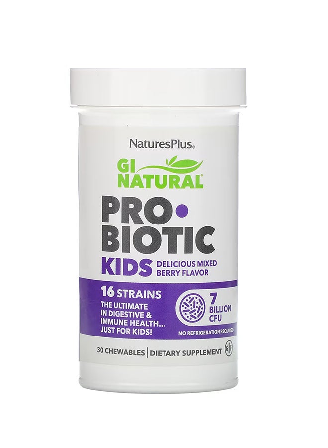 Delicious Mixed Berry Flavour Probiotic - 30 Chewables