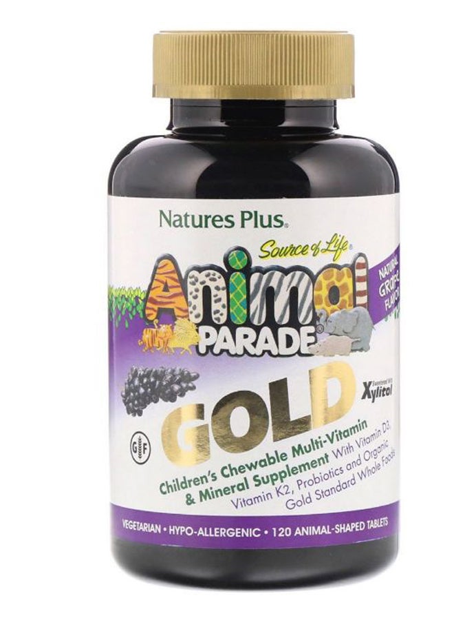 Animal Parade Multi-Vitamin And Mineral Supplement- 120 Animal-Shaped Tablets