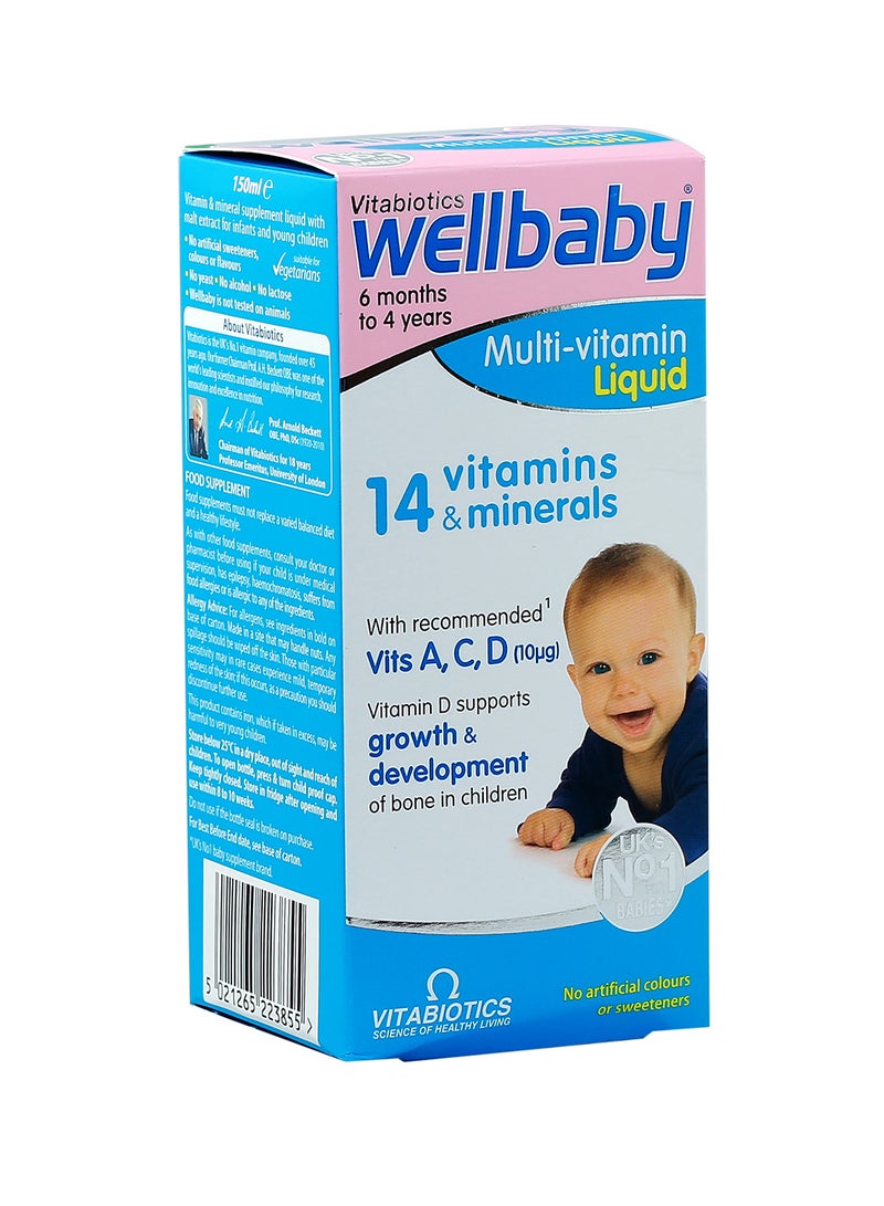 Wellbaby Multi-Vitamin Liquid 150ml