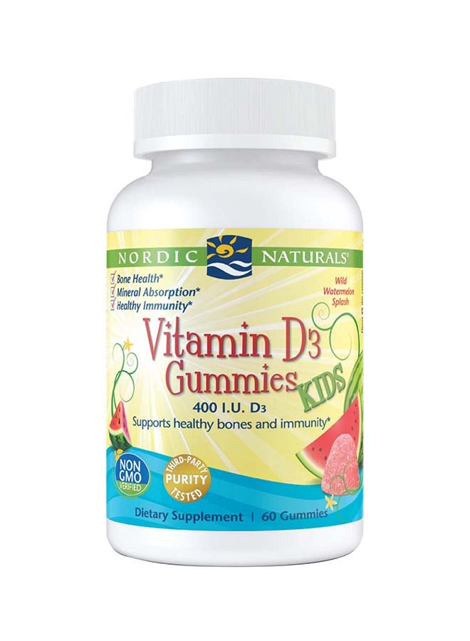 Vitamin D3 For Kids, 60 Gummies