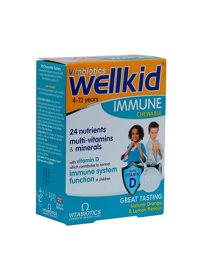 Wellkid Immune Chewable 30 Tablets