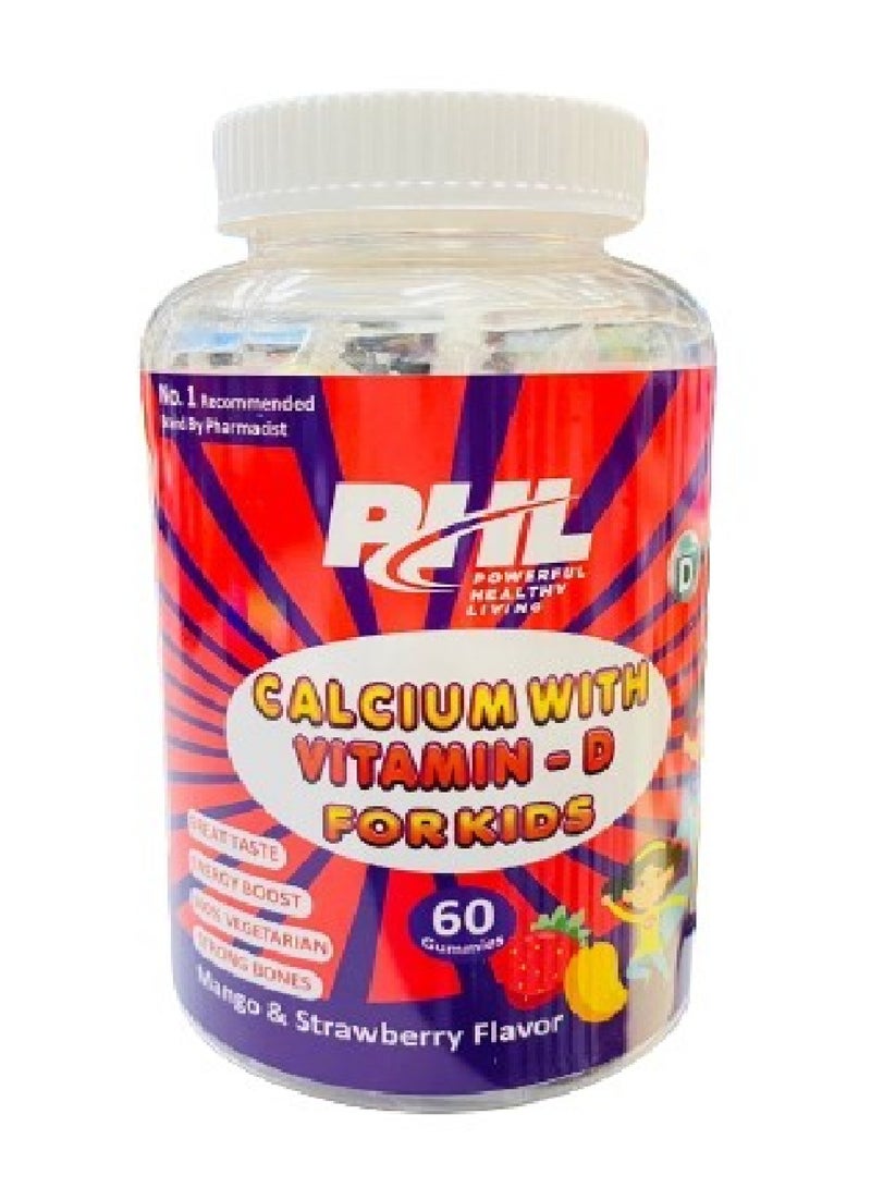 Calcium With Vitamin D Gummies 60