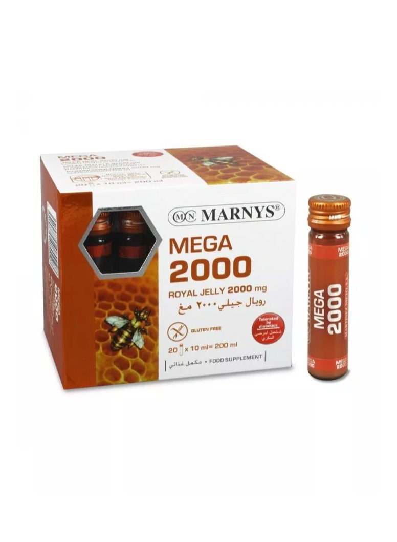 MARNYS 20-Piece Mega 2000 Royal Jelly Vials