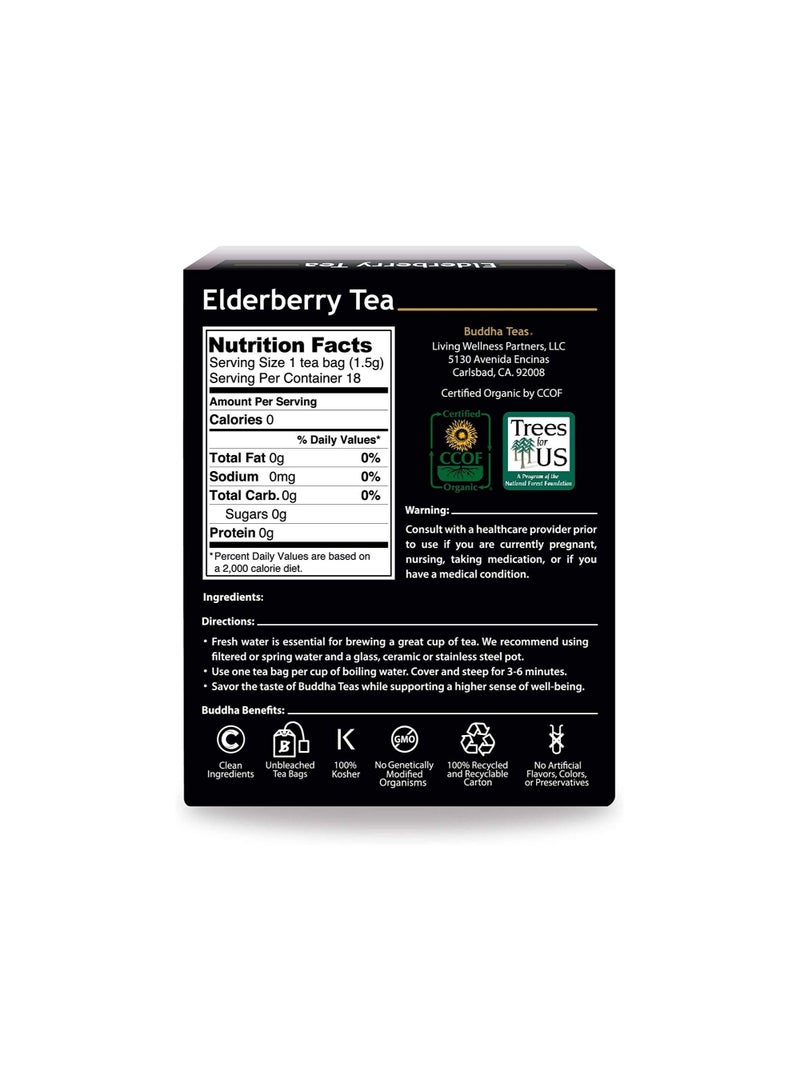 Buddha Teas Organic Herbal Tea Elderberry