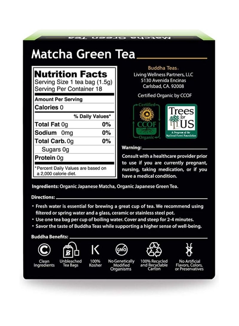 Buddha Teas Organic Herbal Tea Matcha Green