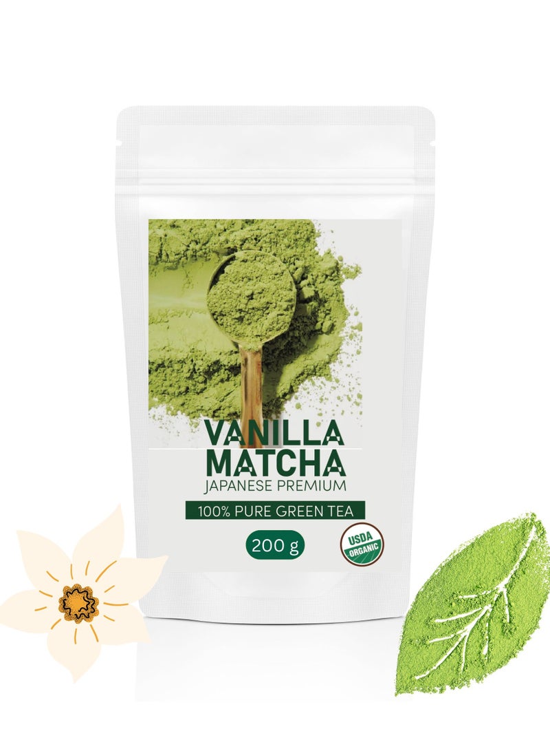 Vanilla Matcha Japanese Premium 100% Pure Green Tea 200g