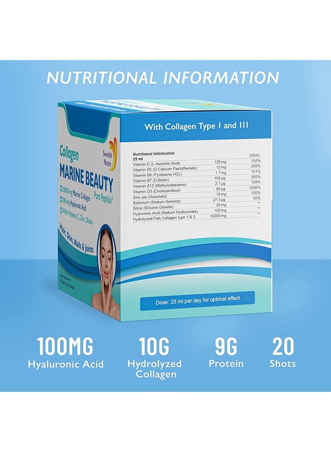 Swedish Nutra  Marine Beauty Collagen  Shots.