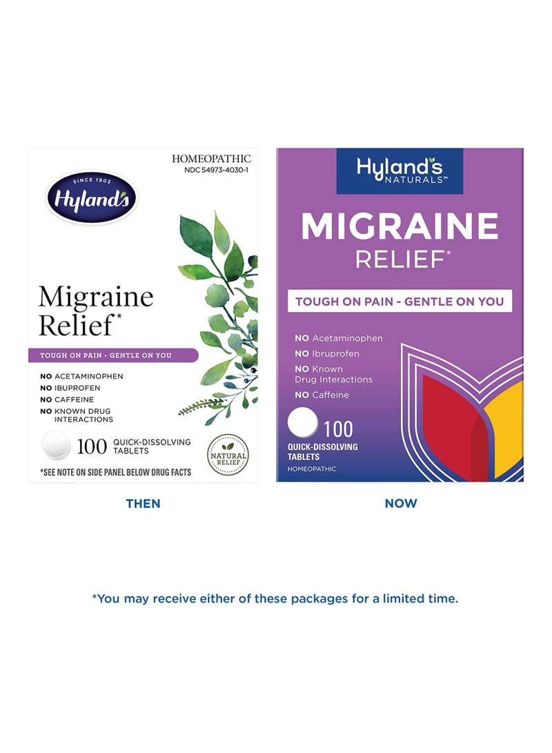 Migraine Headache Natural Pain Relief Tablets