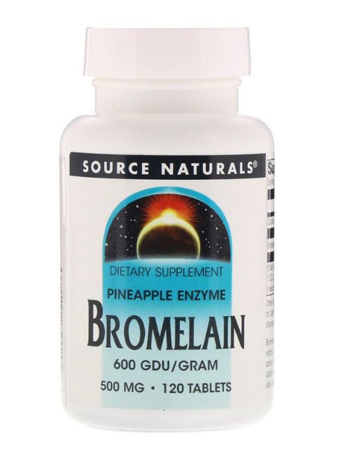 Pineapple Enzyme Bromelain Dietary Supplement - 120 Tablets