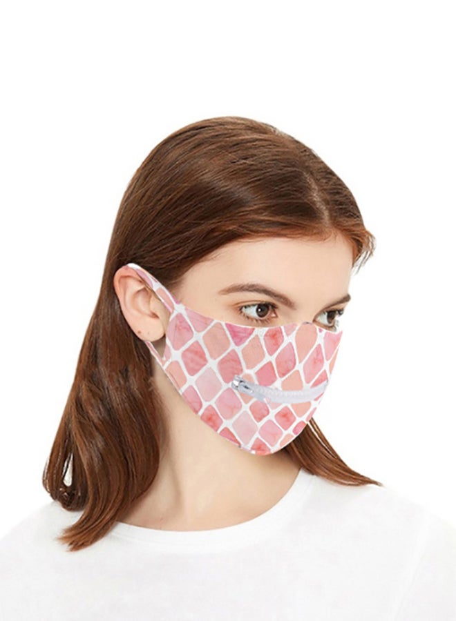 Adjustable Zipper Opening Protective Face Mask