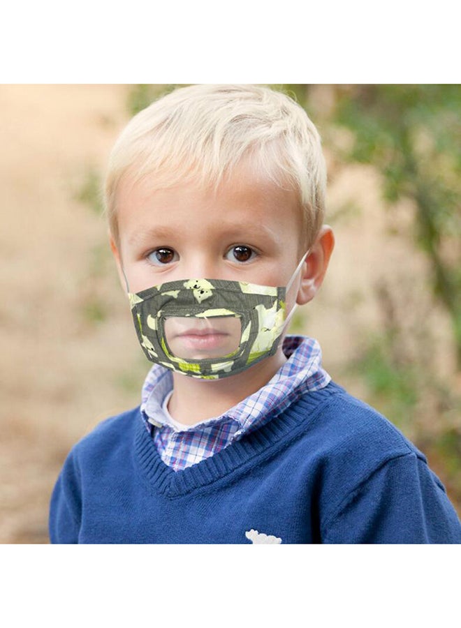 Bear Printed Visual Mask For Kids