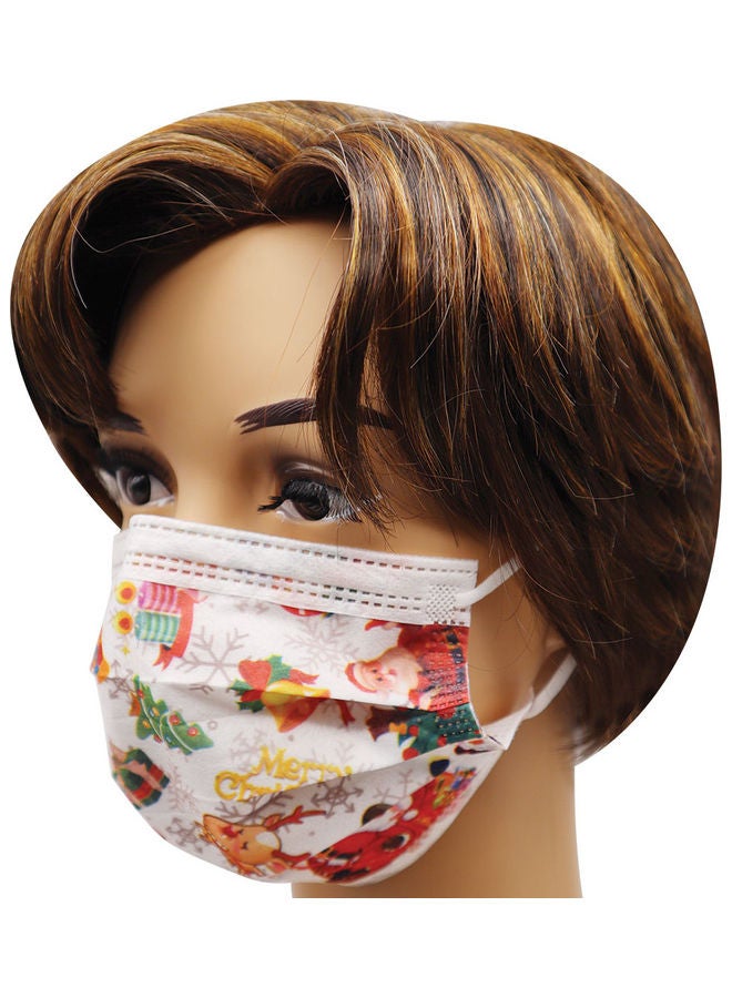 50-Piece  Disposable 3 Ply Face Mask For Adults