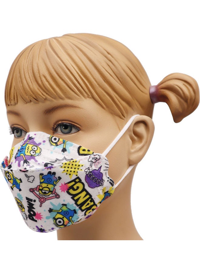 10-Pieces KF94 Face Mask For Kids Minion Design Print