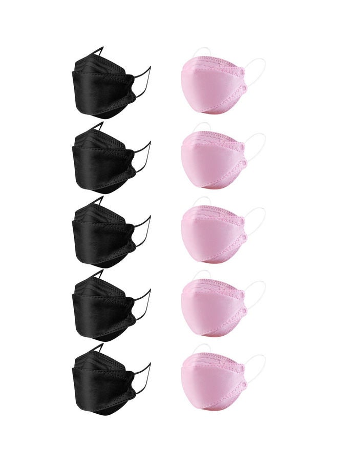 20-Piece N95 Face Mask For Adults Pink and Black