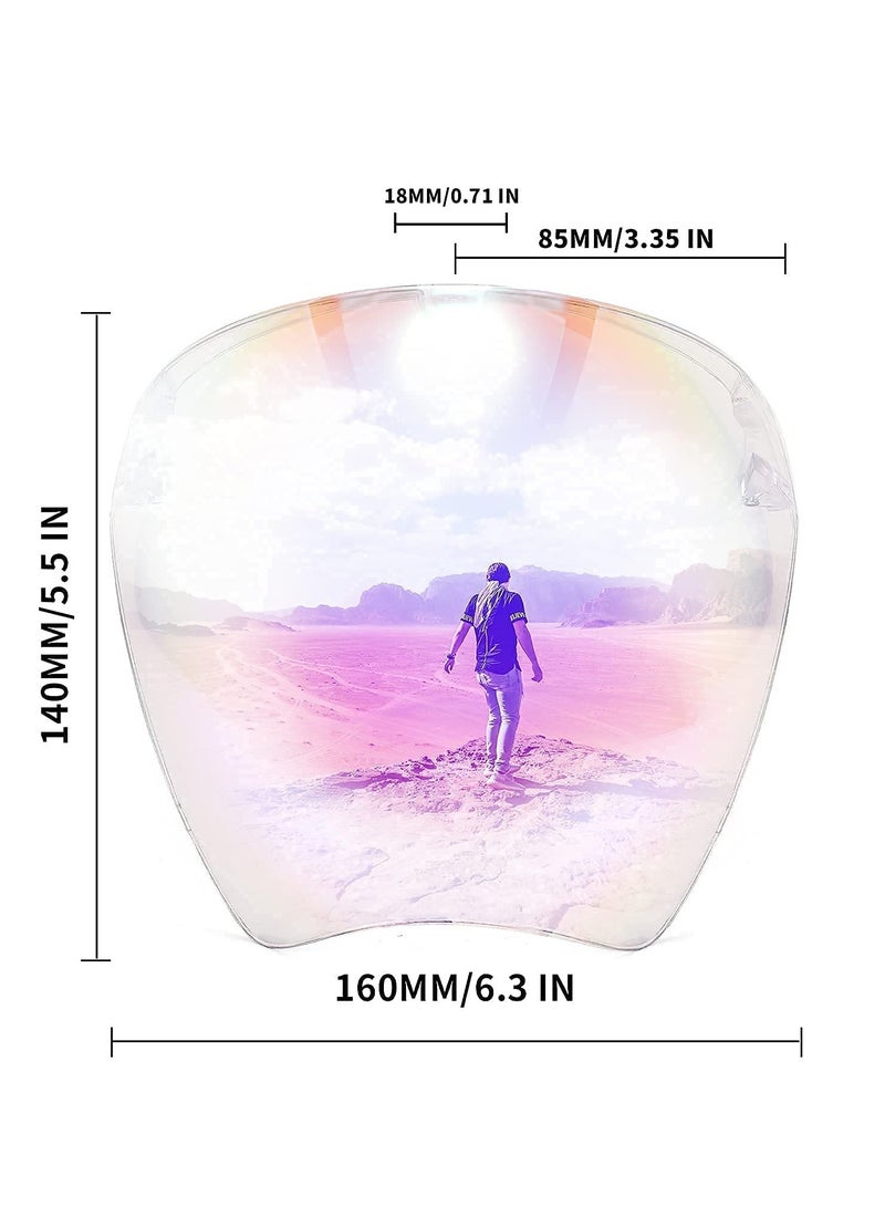 Full Cover Face Visor Protective Glasses Mirror Shield Sunglasses Anti Fog B2781, for Unisex Adults Indoor Outdoor Activities