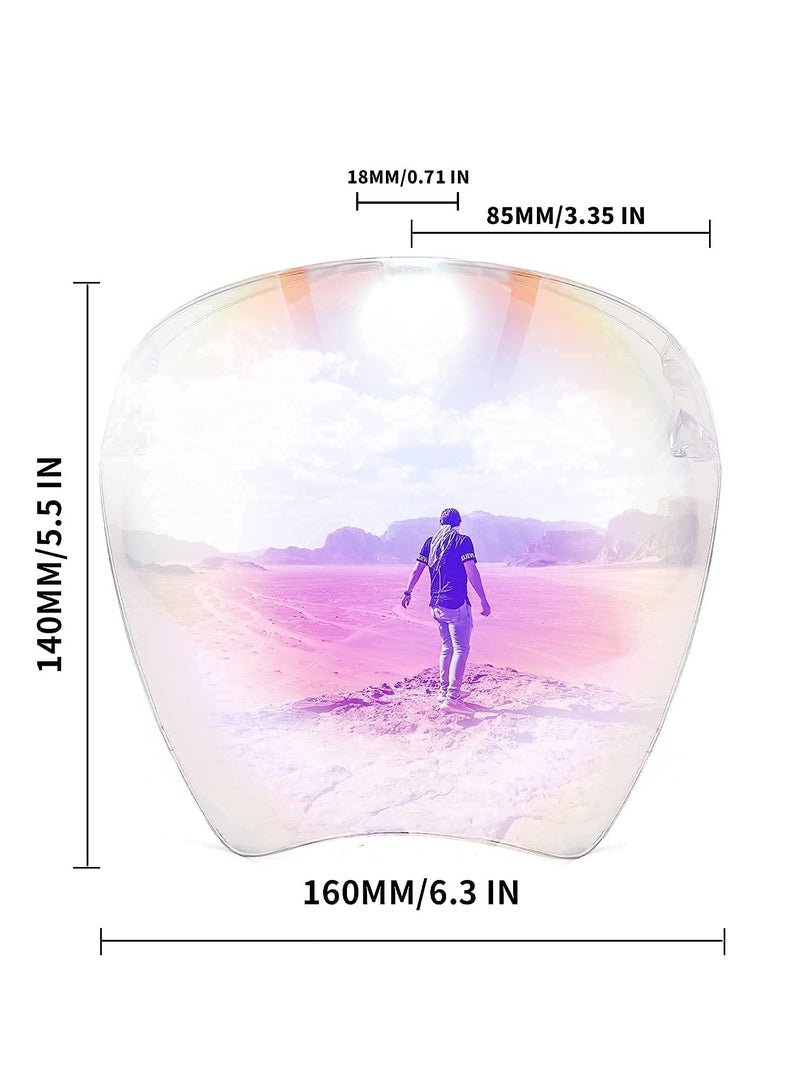 Full Cover Face Visor Protective Glasses Mirror Shield Sunglasses Anti Fog B2781, for Unisex Adults Indoor Outdoor Activities