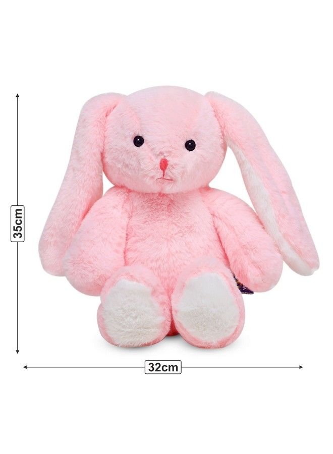 Plush Adorable Bunny Soft Toys For Kids Birthday Gift For Teenagers35 Cm (Pink)