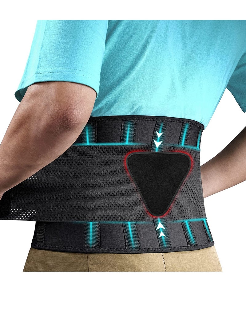 COOLBABY Waist Support Belt Suitable For Men And Women Back Support Belt Breathable Lumbar Support Belt Lumbar Cushion Relieve Low Back Pain Relieve Herniated Disc Sciatica Scoliosis XL Size