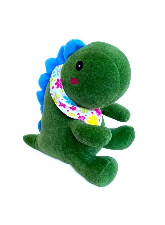 Plush Cute Sitting Dinosaur Stuffed Soft Animal Toys For Kids 25 Cm (Green)