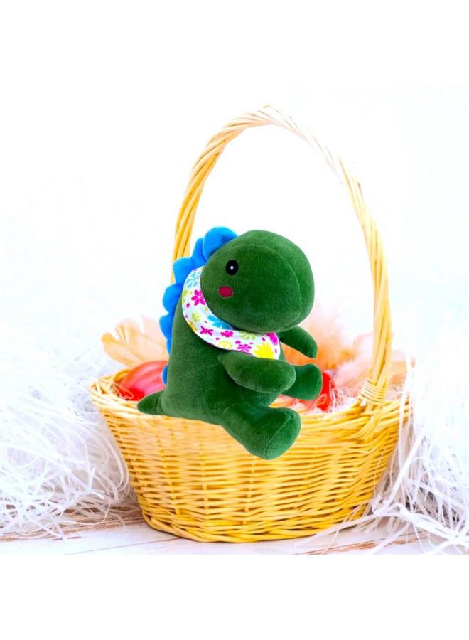 Plush Cute Sitting Dinosaur Stuffed Soft Animal Toys For Kids 25 Cm (Green)