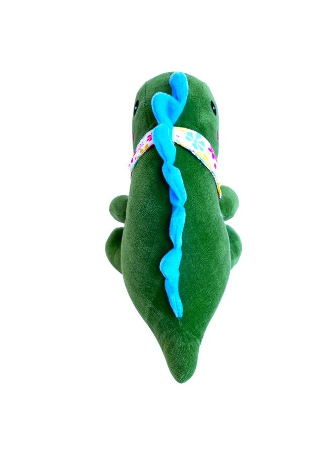 Plush Cute Sitting Dinosaur Stuffed Soft Animal Toys For Kids 25 Cm (Green)