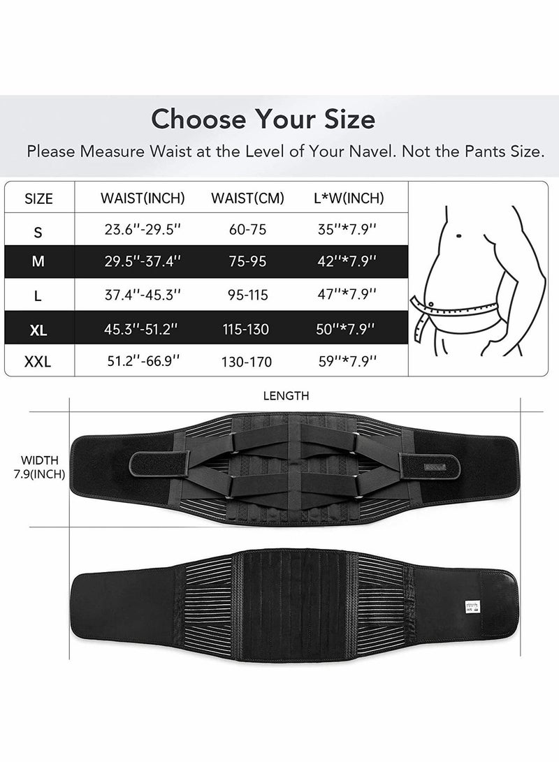 Air Mesh Brace for Men Women Lower Pain Relief Corset with 7 Stays Adjustable Support Belt Work Anti skid Lumbar Sciatica Scoliosis