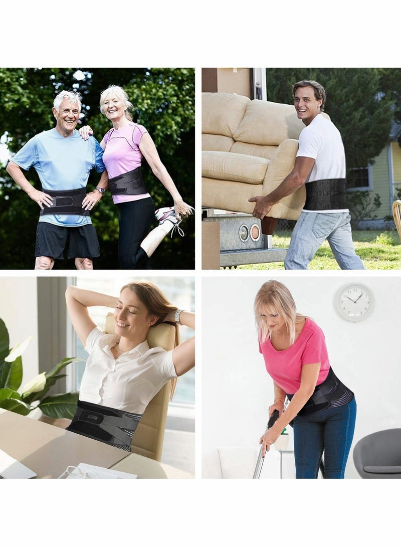 Air Mesh Brace for Men Women Lower Pain Relief Corset with 7 Stays Adjustable Support Belt Work Anti skid Lumbar Sciatica Scoliosis