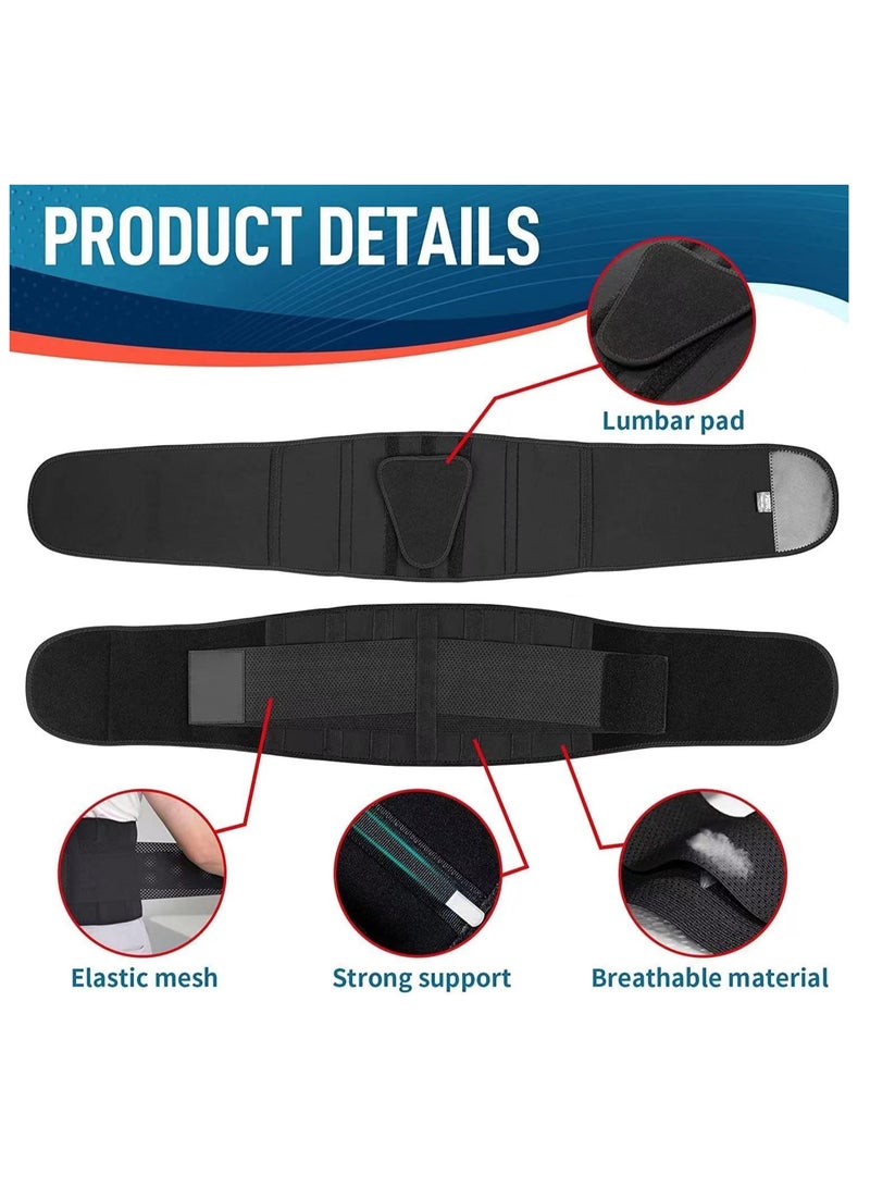 COOLBABY Waist Support Belt Suitable For Men And Women Back Support Belt Breathable Lumbar Support Belt Lumbar Cushion Relieve Low Back Pain Relieve Herniated Disc Sciatica Scoliosis XL Size