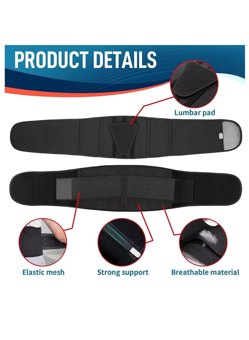 COOLBABY Waist Support Belt Suitable For Men And Women Back Support Belt Breathable Lumbar Support Belt Lumbar Cushion Relieve Low Back Pain Relieve Herniated Disc Sciatica Scoliosis XL Size