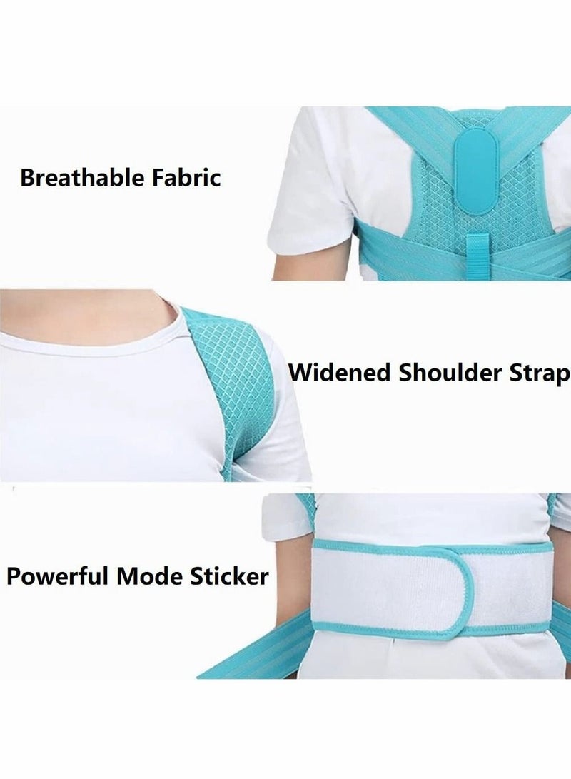 Back Brace, Posture Corrector for Kids Teens, Relieve Pain Adjustable Upper race Spinal Support with Soft Shoulder Pads to Prevent Humpback, Recommended by Doctor