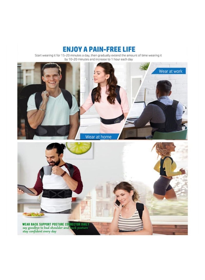 Back Brace,Posture Corrector for Men Women Kids Upper, Improve Posture, Relieve Pain Upper and Lower Pain,Adjustable, Breathable (X-Large)