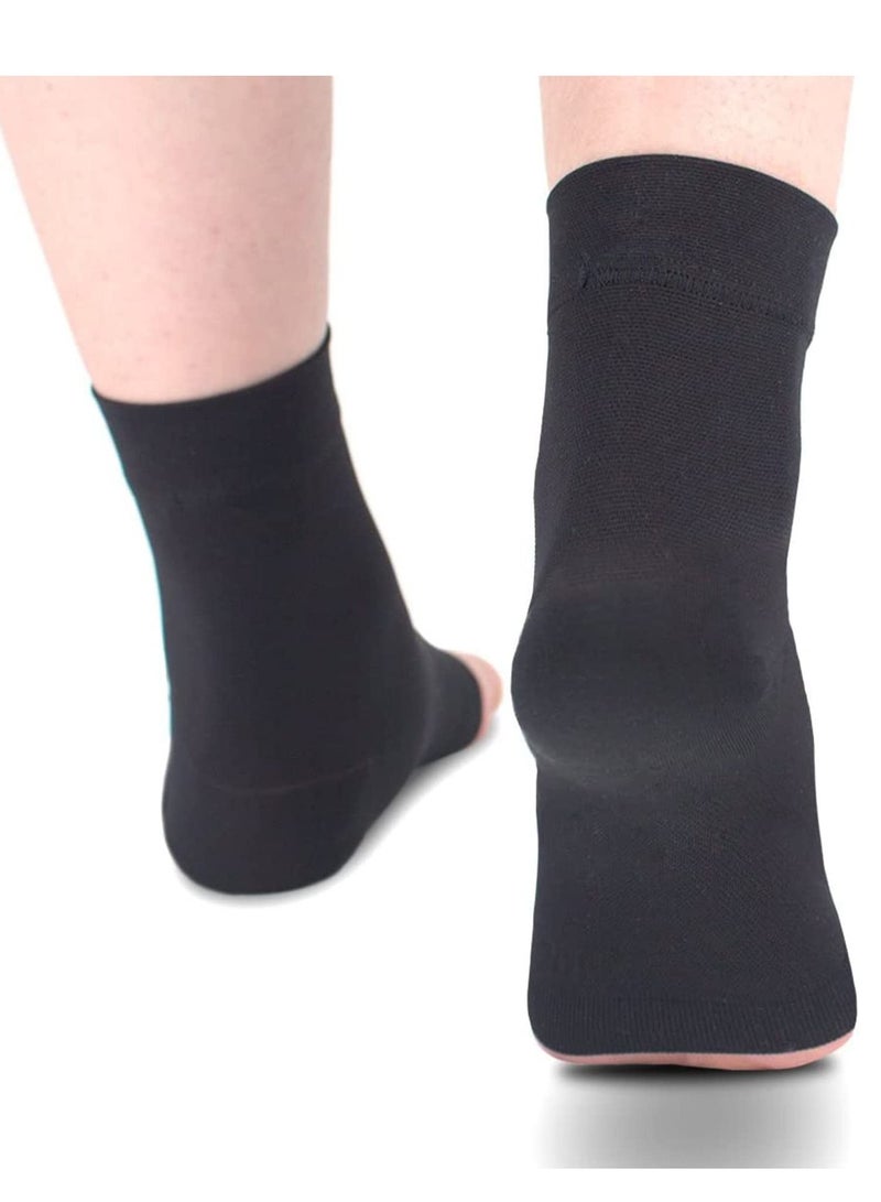 Ankle Compression Sleeve for Sprained Ankles Open Toe Сompression Socks Breathable Elastic Thin Brace Swelling Plantar Fasciitis Sprain