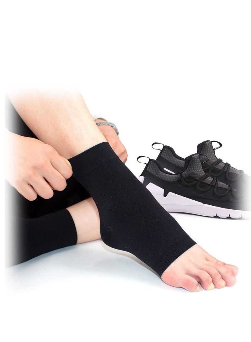Ankle Compression Sleeve for Sprained Ankles Open Toe Сompression Socks Breathable Elastic Thin Brace Swelling Plantar Fasciitis Sprain