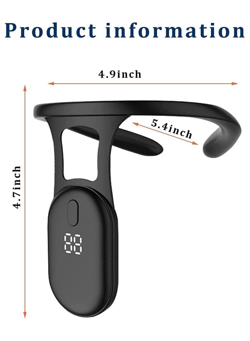 Intelligent Posture Corrector Trainer, Motion Sensing Upper Back Shoulder Brace Clavicle Chest Support, Hanging Correction Strapless, Vibrate Reminder, Universal for Men and Women