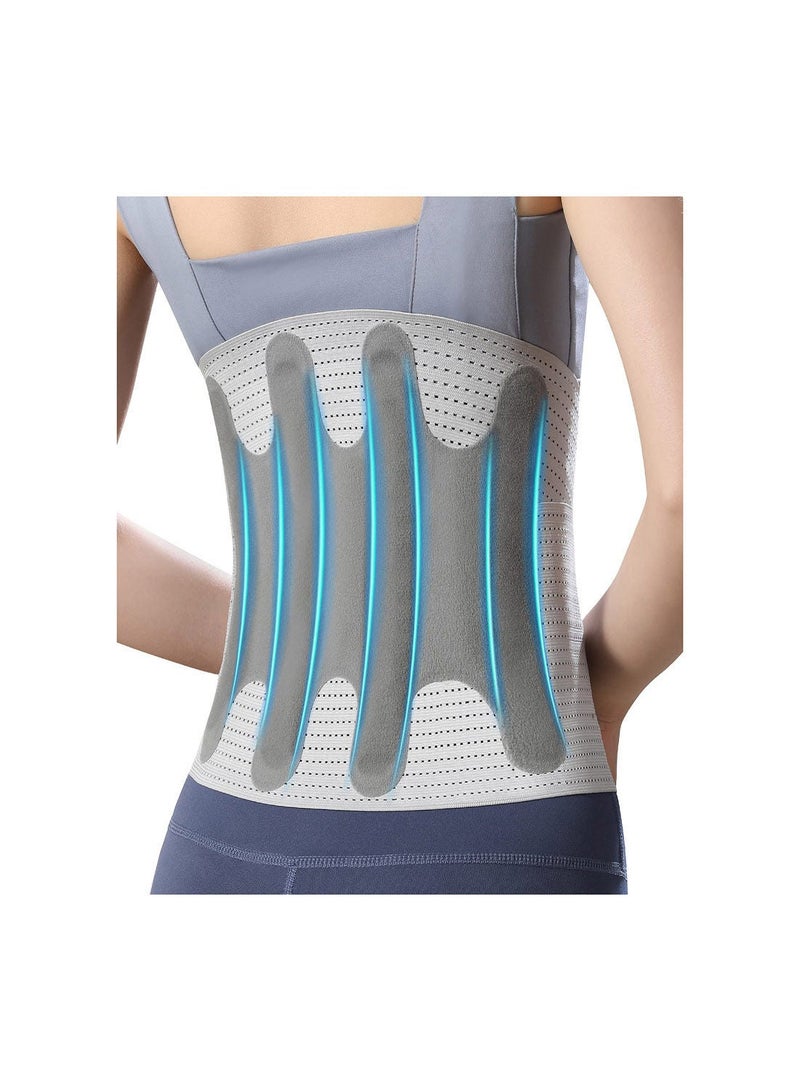 Back Brace for Women Men, Lower Pain Relief, Close-fitting Breathable Support Belt Daily Chores, Adjustable Lumbar Scoliosis, Herniated Disc, (XL)
