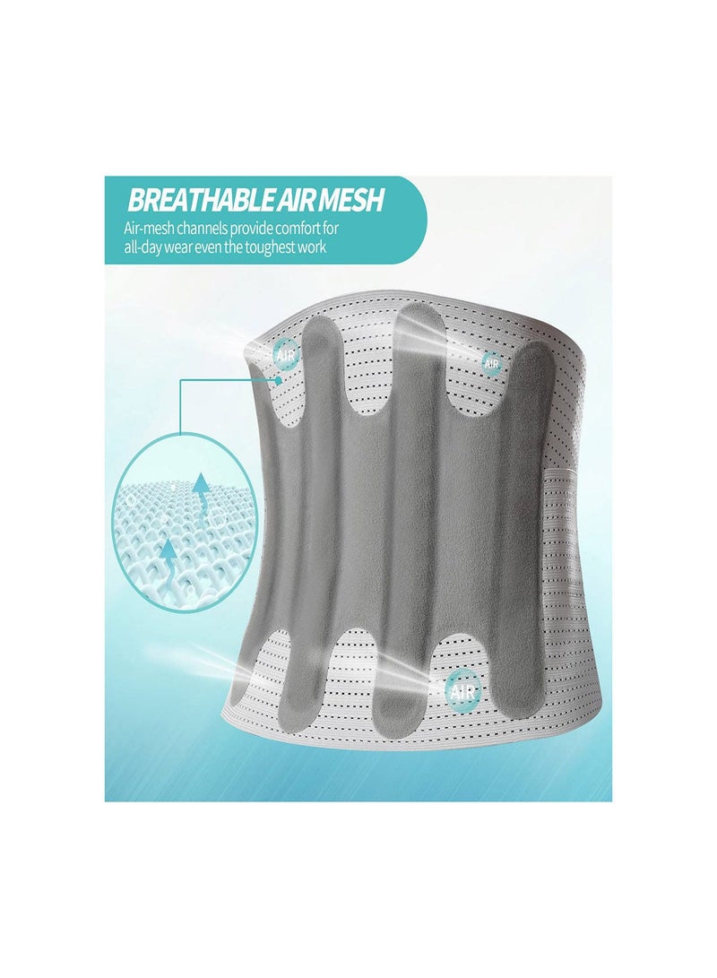 Back Brace for Women Men, Lower Pain Relief, Close-fitting Breathable Support Belt Daily Chores, Adjustable Lumbar Scoliosis, Herniated Disc, (XL)