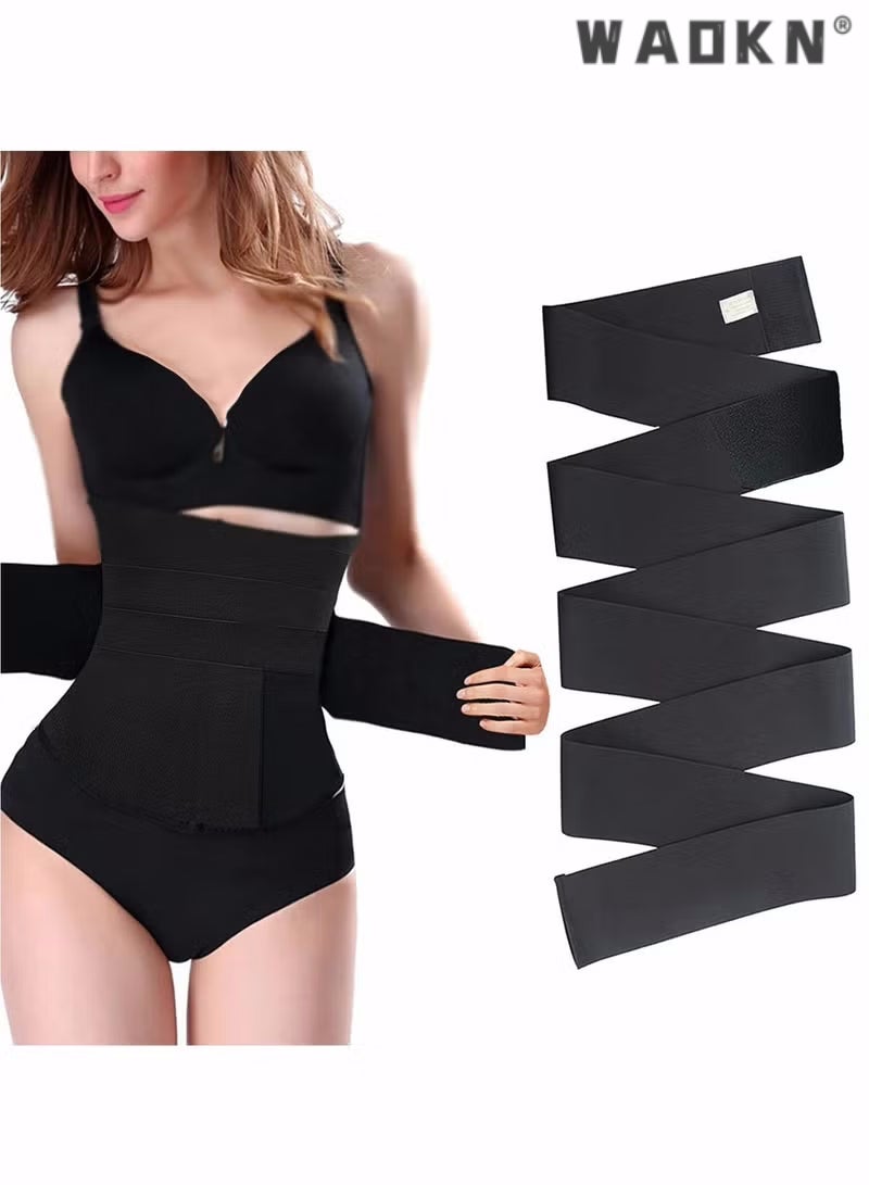 Waist Belt, Wrap Waist Trainer for Women, Tummy Wrap Waist Trimmer Belt Slimming Body Shaper Women Waist Bandage Wrap Trimmer Belt Waist Trainer Shaper wear Tummy Control Slimming Fat Burning
