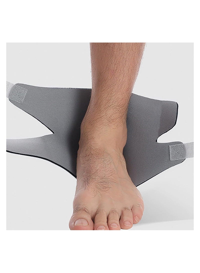 Adjustable Ankle Brace, Breathable Bandages Protectors Guards, Sleeve for Plantar Fasciitis, Tendinitis, Sprain, Swelling, Sports (Gray, S)
