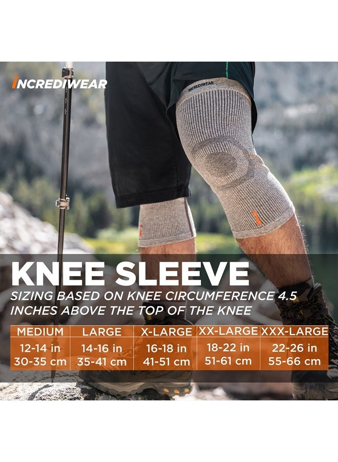 INCREDIWEAR Knee Sleeve, Grey, XL