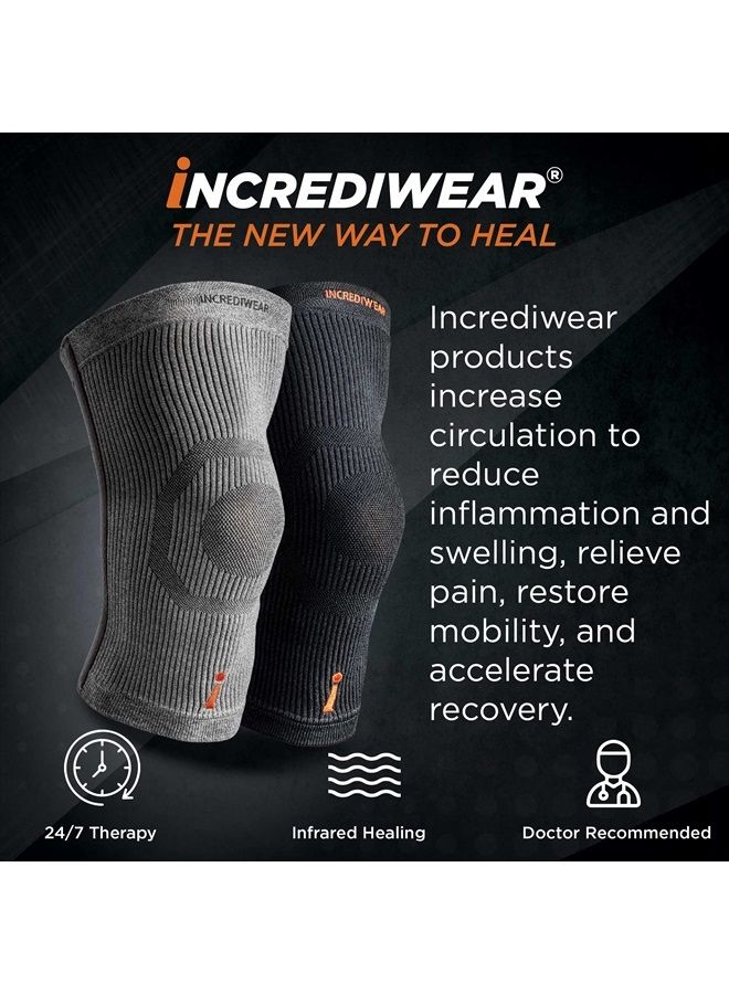 INCREDIWEAR Knee Sleeve, Black, Large