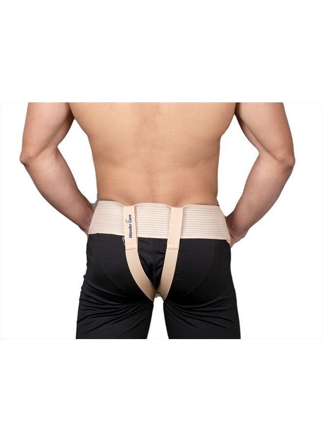 ® Hernia Support - Groin Hernia Support for Men, 2 Removable Compression Pads & Adjustable Groin Straps, Double inguinal Hernia Support for Men -L