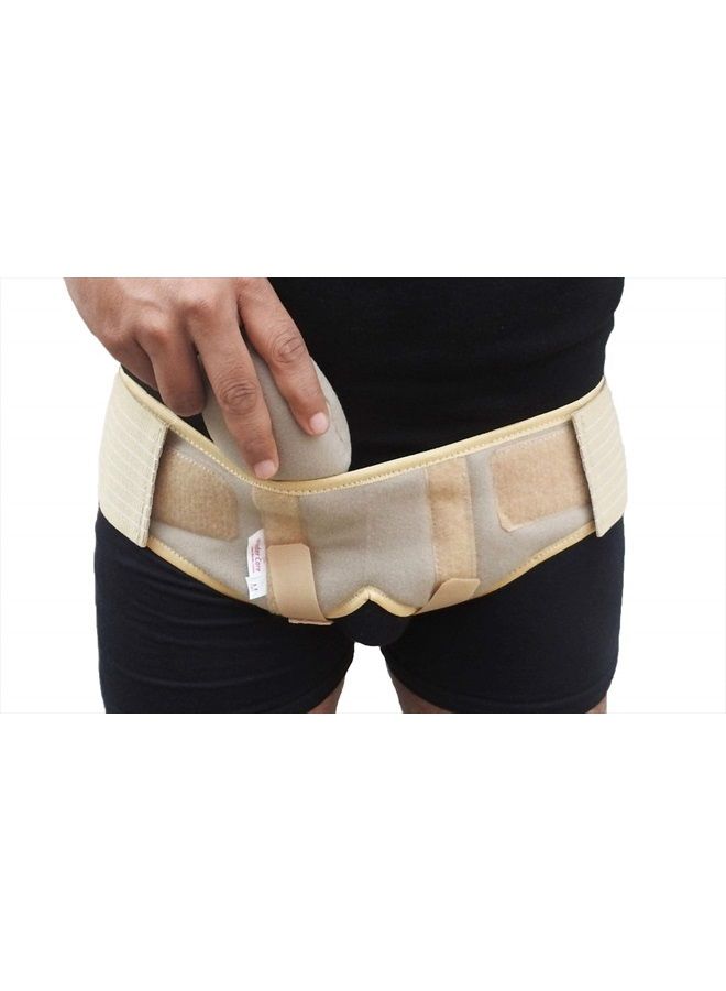 ® Hernia Support - Groin Hernia Support for Men, 2 Removable Compression Pads & Adjustable Groin Straps, Double inguinal Hernia Support for Men -L