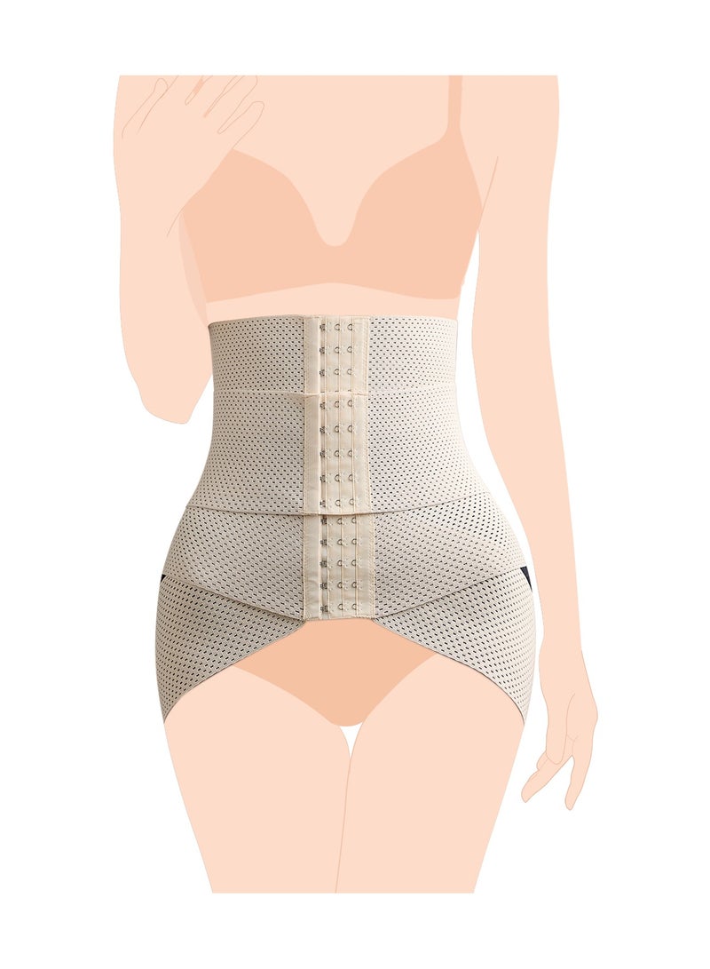 SUNVENO Belly Shaper and Hip Definition Band - Beige