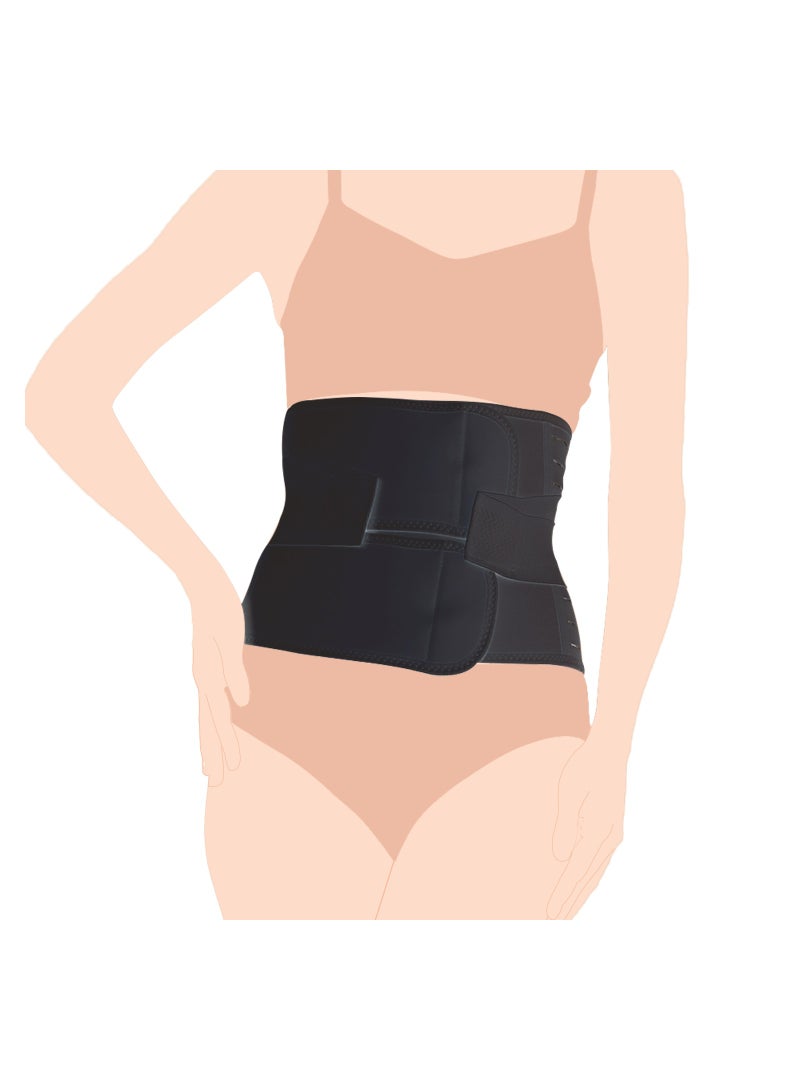 SUNVENO Abdominal Support Maternity Cross Grip Belly Wrap - Black